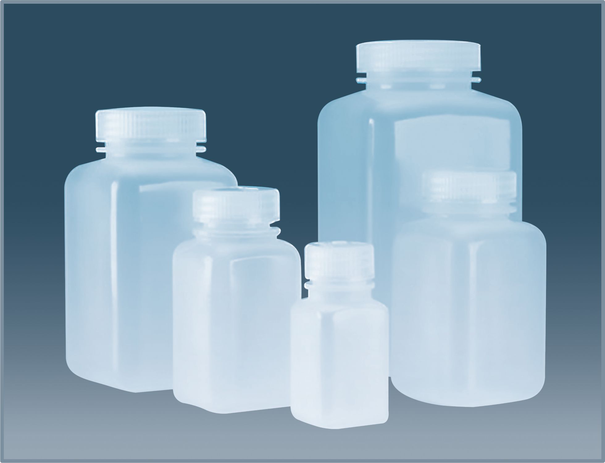 Reagent Bottles Square Wide  Mouth HDPE
