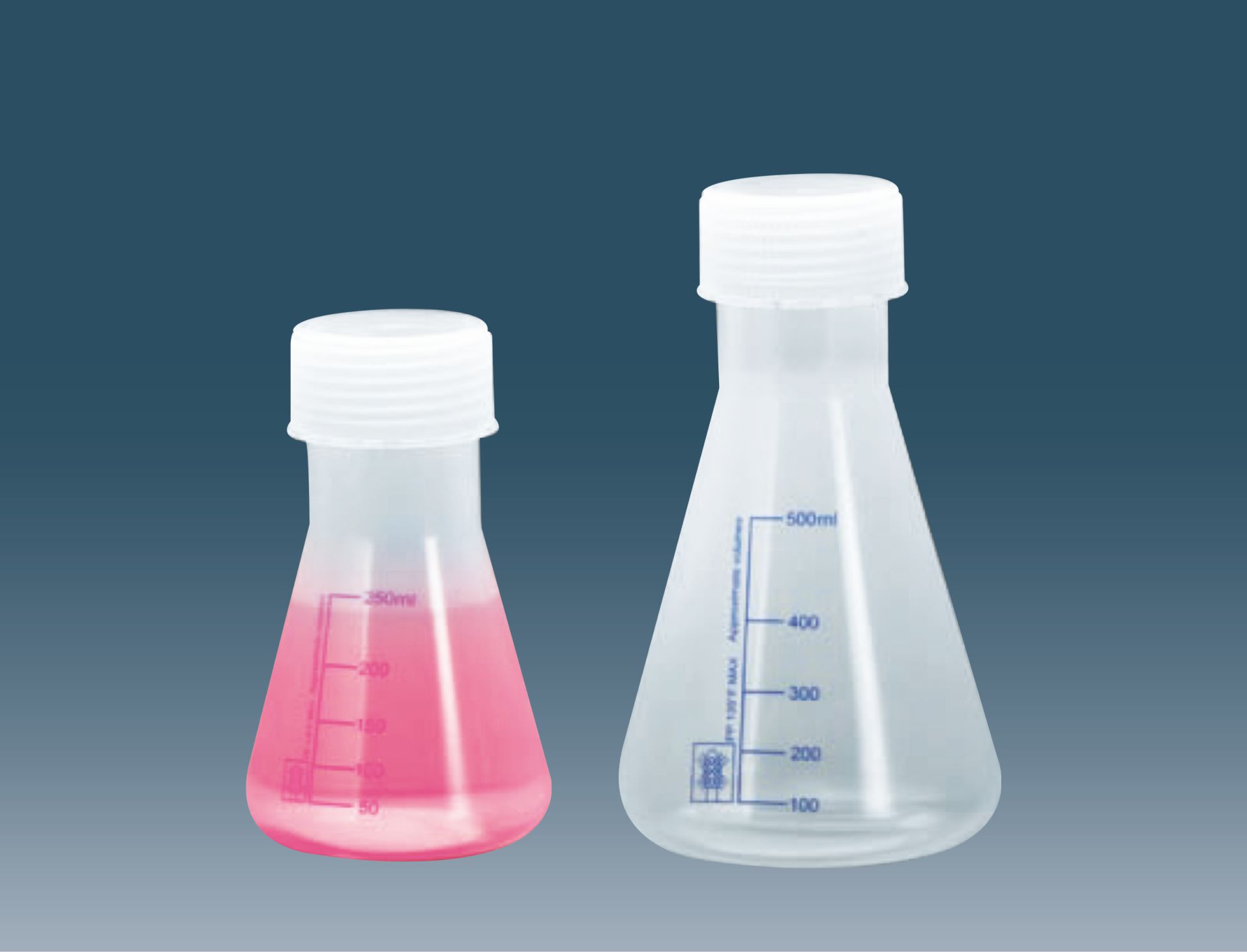 Flask Conical with  Screw Cap PP