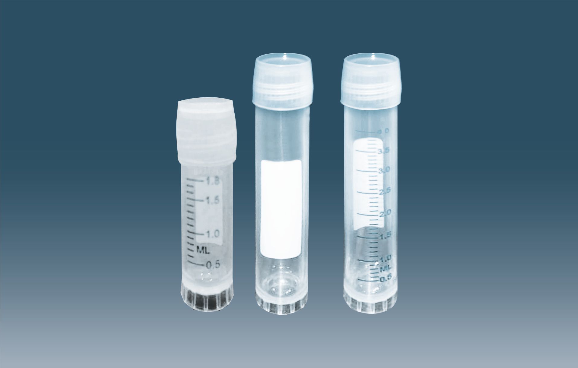 Cryo Vials Self Standing External Thread
