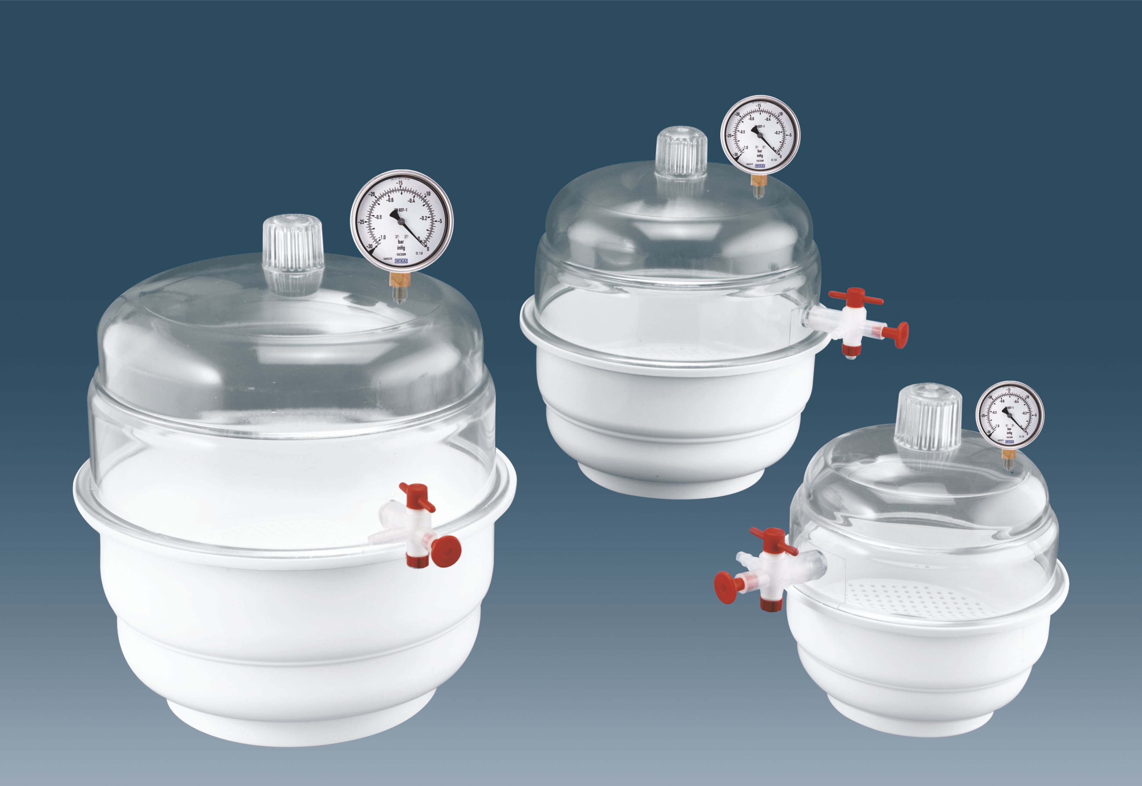 Desiccator Vacuum with Gauge PC / PP
